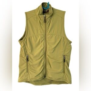Ibex Women's Merino Wool Climawool Soft Shell Vest Green Size Small Full Zip